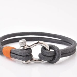Grey Nautical shackle bracelet